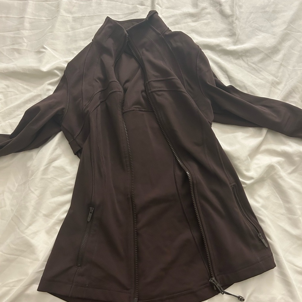 Brown Zip-Up Jacket lulu